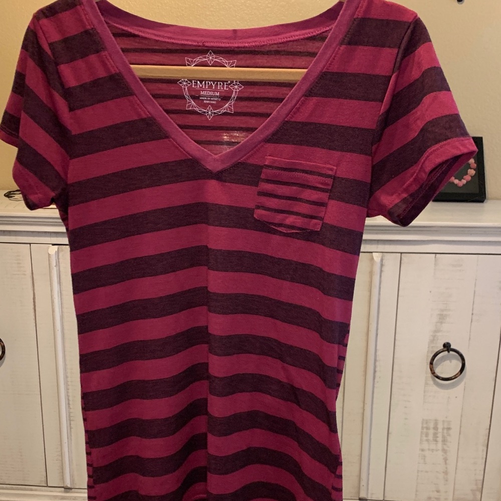 Juniors Empyre Striped Tee